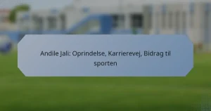 Andile Jali: Oprindelse, Karrierevej, Bidrag til sporten