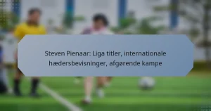 Steven Pienaar: Liga titler, internationale hædersbevisninger, afgørende kampe